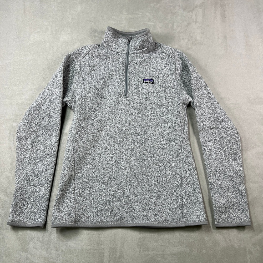Patagonia Better Sweater Quarter Zip Womens M Gray Fleece Pullover Outdoor